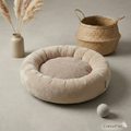 Peluş Donut Kedi & Köpek Yatağı – 50/60/70 cm | 4 Mevsim Kulanıma Uygun Evcil Hayvan Yatağı CottonPati