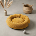 Peluş Donut Kedi & Köpek Yatağı – 50/60/70 cm | 4 Mevsim Kullanıma Uygun Evcil Hayvan Yatağı CottonPati