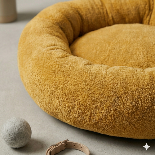 Peluş Donut Yatak 50-60-70 cm - Ultra Konforlu Evcil Hayvan Yatağı 4 Mevsim Kullanıma Uygun