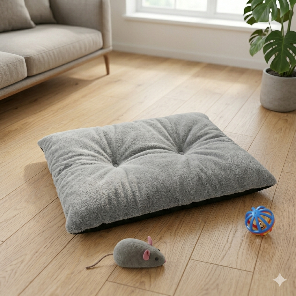 Yumuşak Peluş Evcil Hayvan Minderi | Welsoft Kedi Köpek Yatağı Yıkanabilir| 4 Mevsim Kullanım 55x85 65x95 45x65 cm
