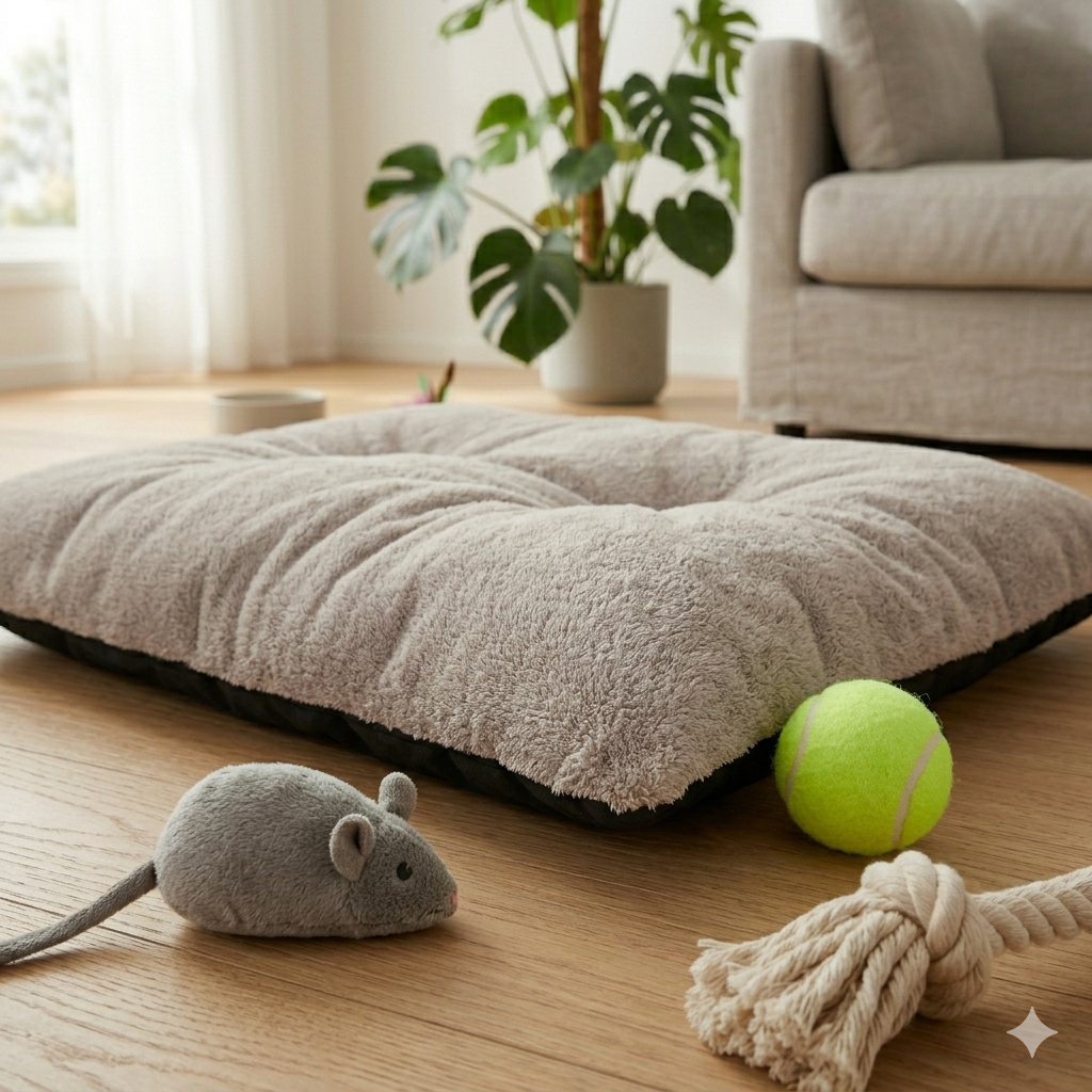 Yumuşak Peluş Evcil Hayvan Minderi | Welsoft Kedi Köpek Yatağı Yıkanabilir| 4 Mevsim Kullanım 55x85 65x95 45x65 cm