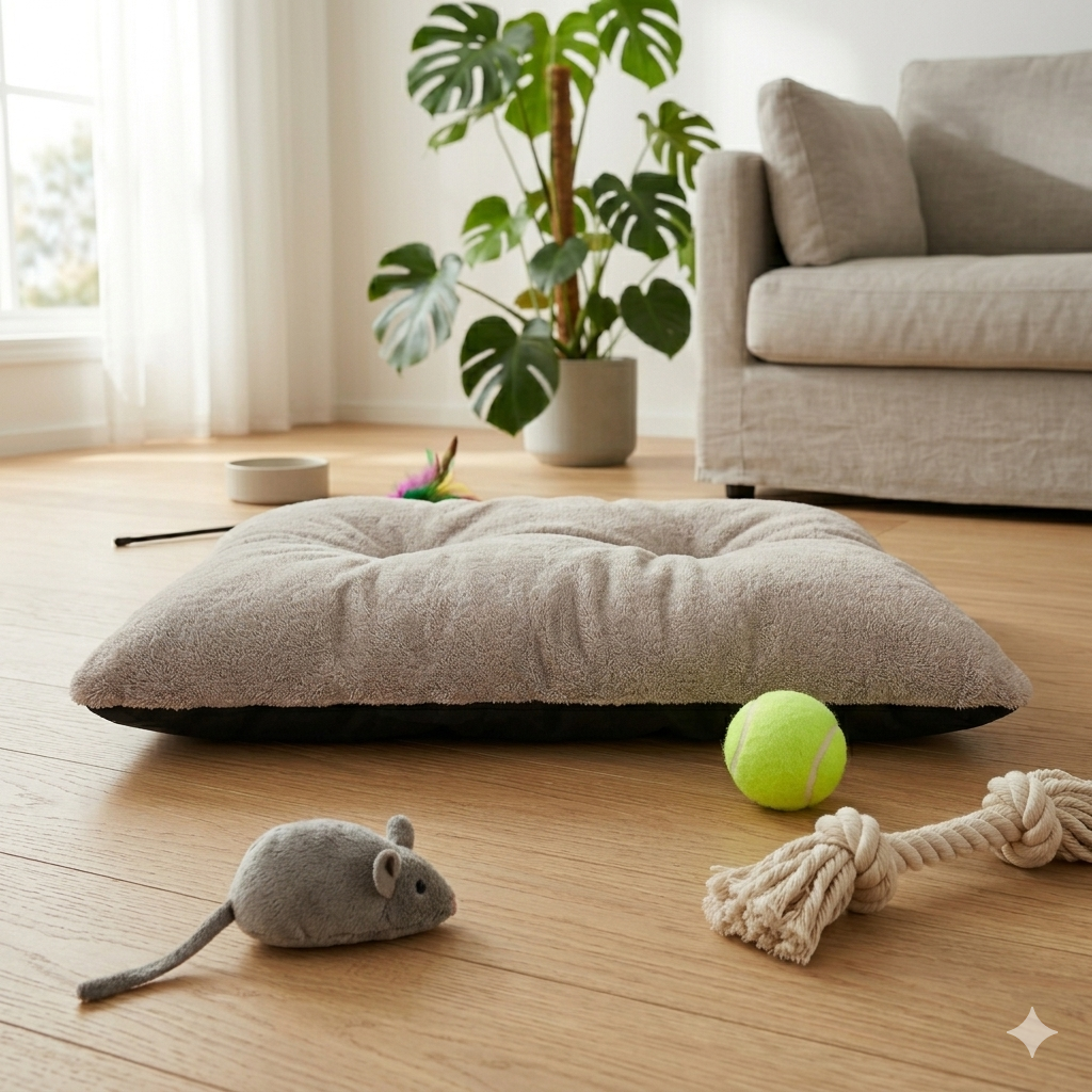 Yumuşak Peluş Evcil Hayvan Minderi | Welsoft Kedi Köpek Yatağı Yıkanabilir| 4 Mevsim Kullanım 55x85 65x95 45x65 cm