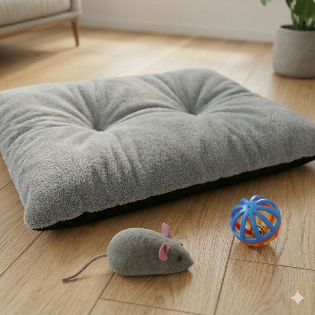 Yumuşak Peluş Evcil Hayvan Minderi | Welsoft Kedi Köpek Yatağı Yıkanabilir| 4 Mevsim Kullanım 55x85 65x95 45x65 cm